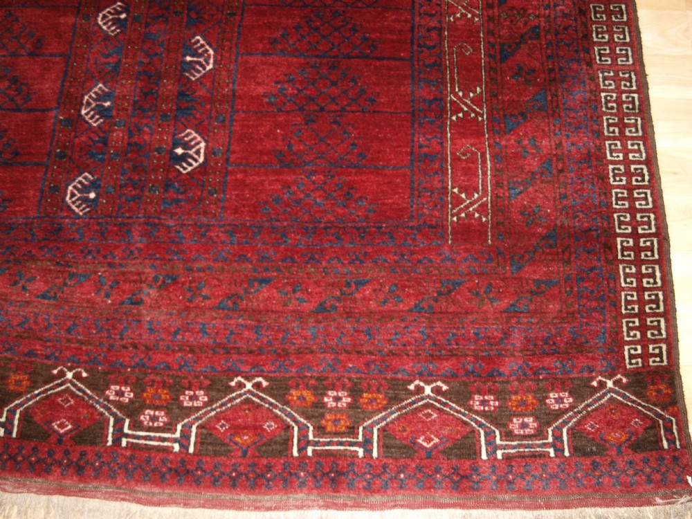 OLD AFGHAN PURDAH ENSI RUG, CHAKESH VILLAGE, SUPERB CONDITION, CIRCA 1920 View XI