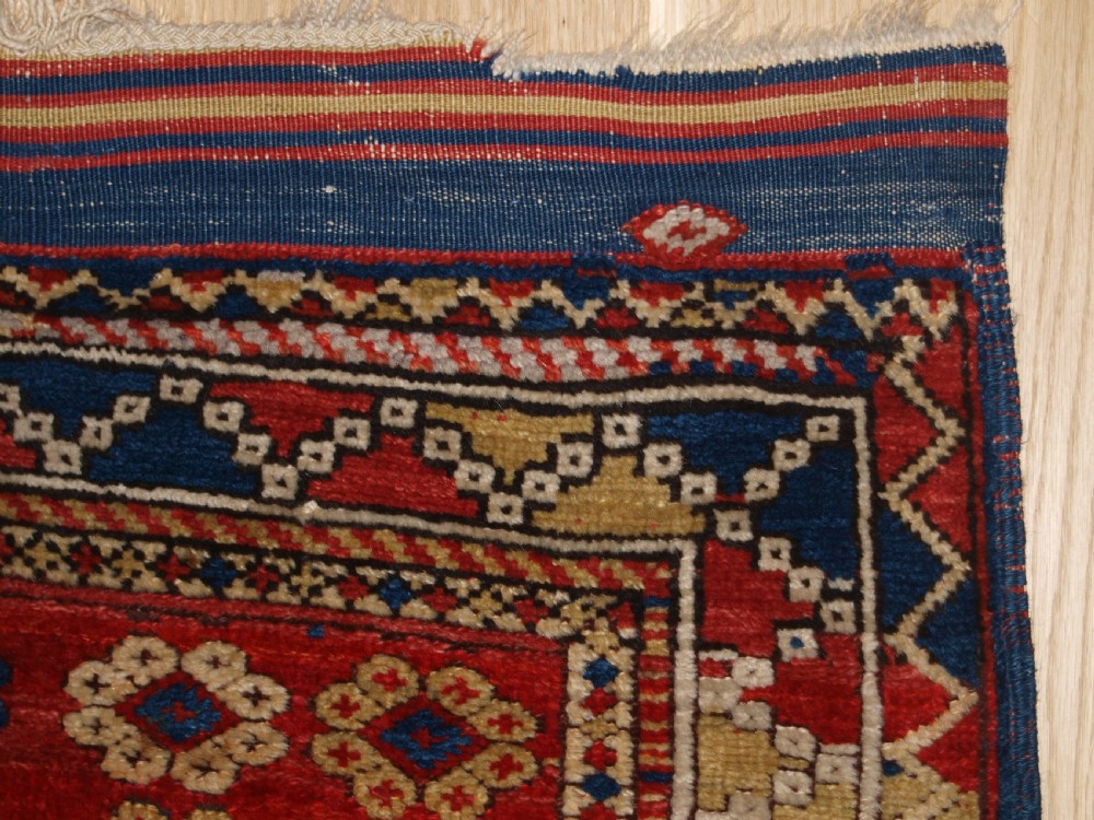ANTIQUE TURKISH BERGAMA RUG, ALL OVER FLORAL DESIGN, 2ND HALF 19TH CENTURY. View VI