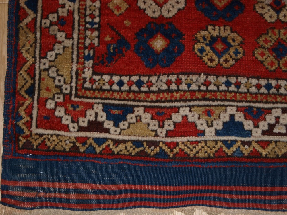 ANTIQUE TURKISH BERGAMA RUG, ALL OVER FLORAL DESIGN, 2ND HALF 19TH CENTURY. View IX