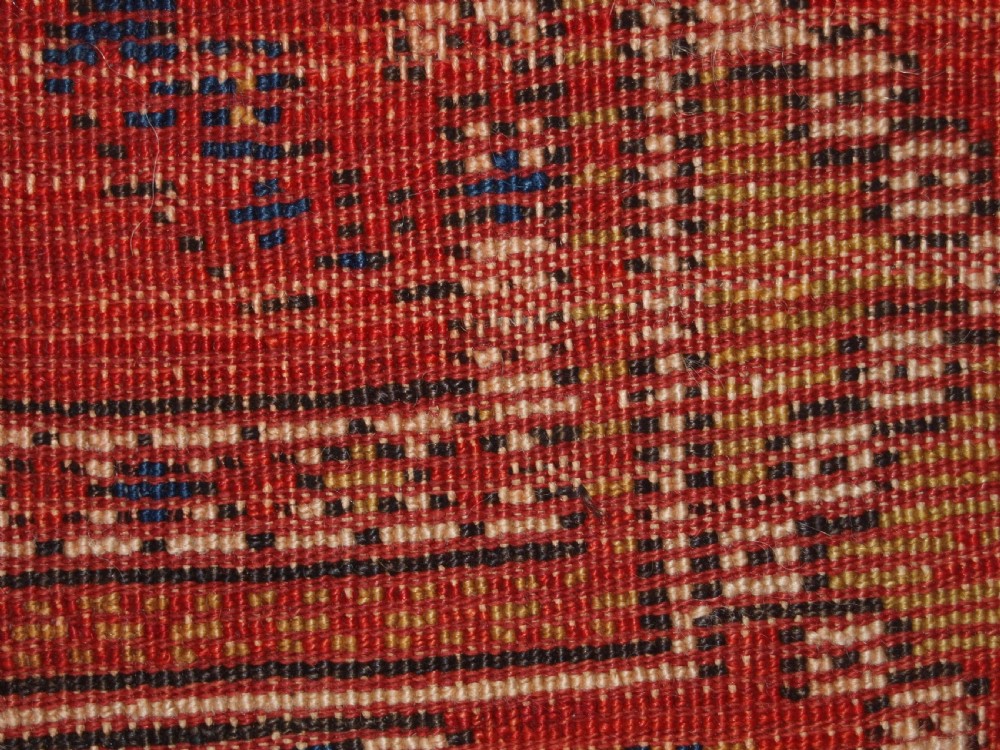 ANTIQUE TURKISH BERGAMA RUG, ALL OVER FLORAL DESIGN, 2ND HALF 19TH CENTURY. View XII