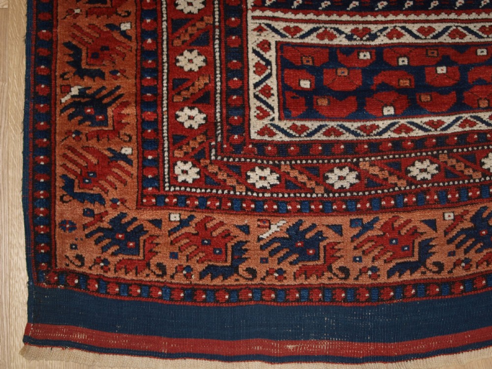 ANTIQUE TURKISH PRAYER RUG, BERGAMA REGION, POSSIBLY YAGCEBEDIR, LATE 19TH CENTURY.  View IX