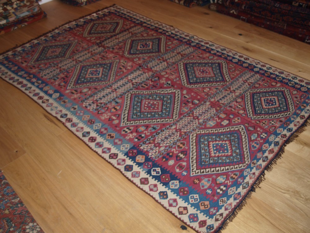 ANTIQUE TURKISH MALATYA KILIM WOVEN IN TWO PARTS, GREAT FURNISHING KILIM, CIRCA 1900/20. View II
