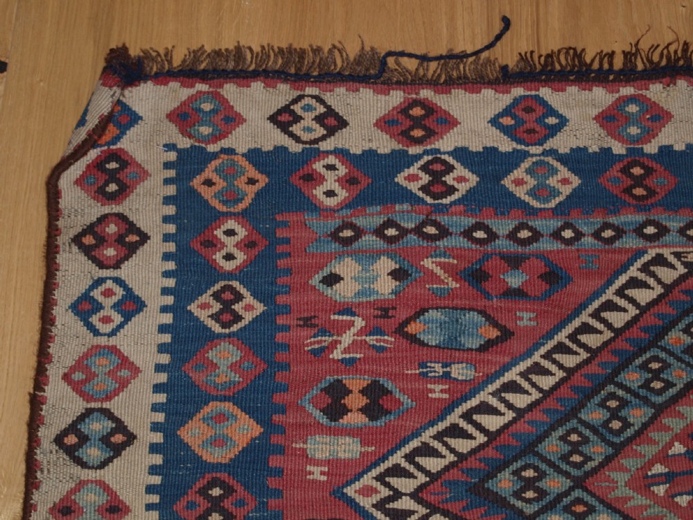 ANTIQUE TURKISH MALATYA KILIM WOVEN IN TWO PARTS, GREAT FURNISHING KILIM, CIRCA 1900/20. View VI