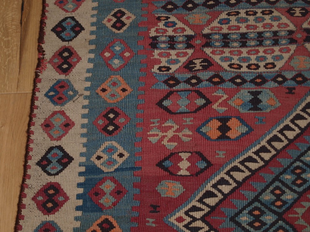 ANTIQUE TURKISH MALATYA KILIM WOVEN IN TWO PARTS, GREAT FURNISHING KILIM, CIRCA 1900/20. View VII