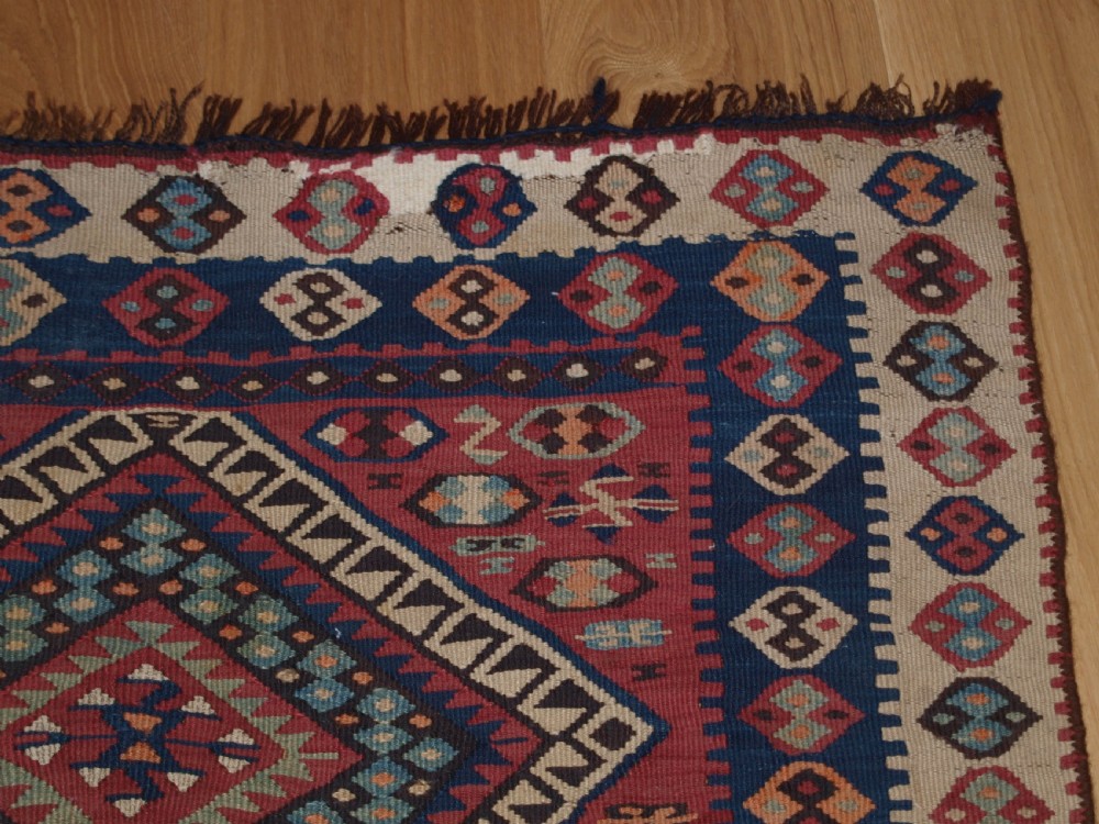 ANTIQUE TURKISH MALATYA KILIM WOVEN IN TWO PARTS, GREAT FURNISHING KILIM, CIRCA 1900/20. View VIII
