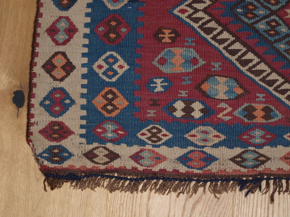 ANTIQUE TURKISH MALATYA KILIM WOVEN IN TWO PARTS, GREAT FURNISHING KILIM, CIRCA 1900/20. View IX