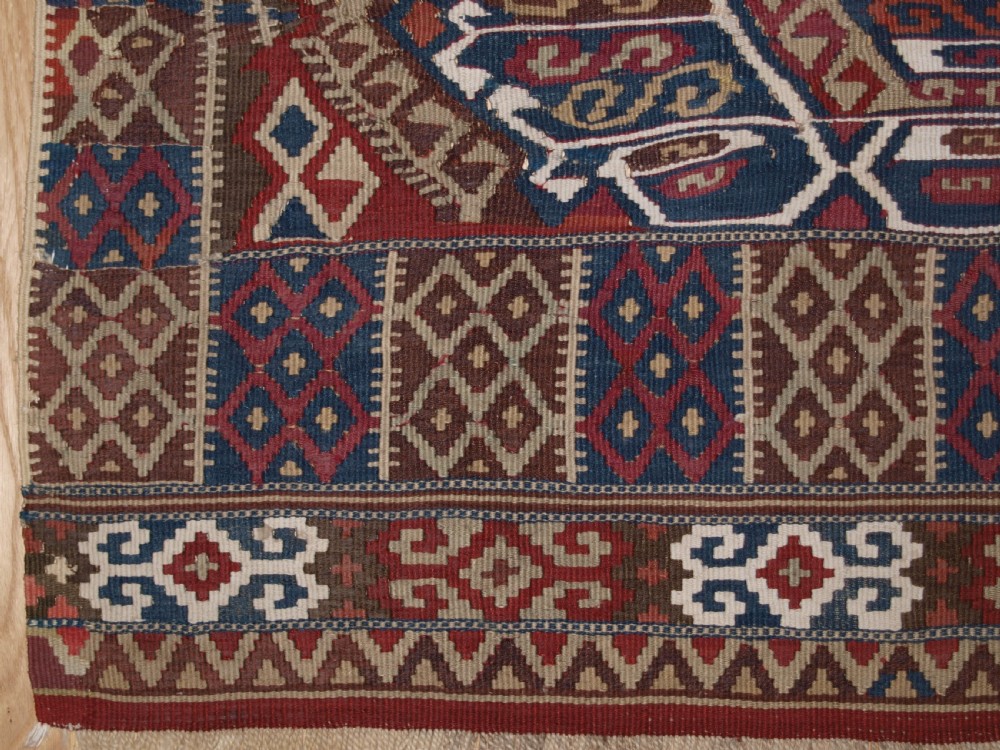 ANTIQUE TURKISH MALATYA KILIM BAG OR CHUVAL FACE, EXCELLENT CONDITION, CIRCA 1900. View III