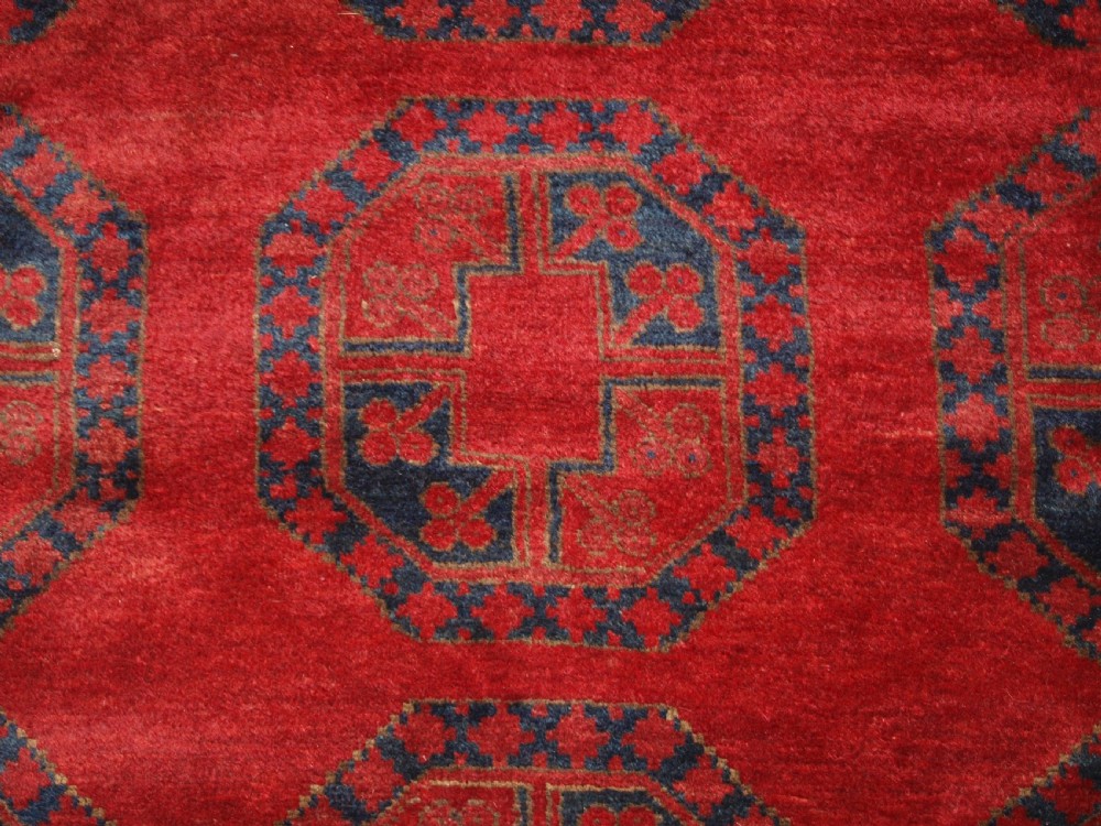 ANTIQUE AFGHAN VILLAGE CARPET, ERSARI WEAVERS, GREAT COLOUR, CIRCA 1900/20. View VII