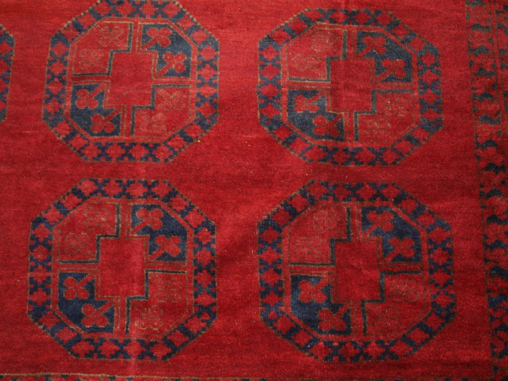 ANTIQUE AFGHAN VILLAGE CARPET, ERSARI WEAVERS, GREAT COLOUR, CIRCA 1900/20. View VIII