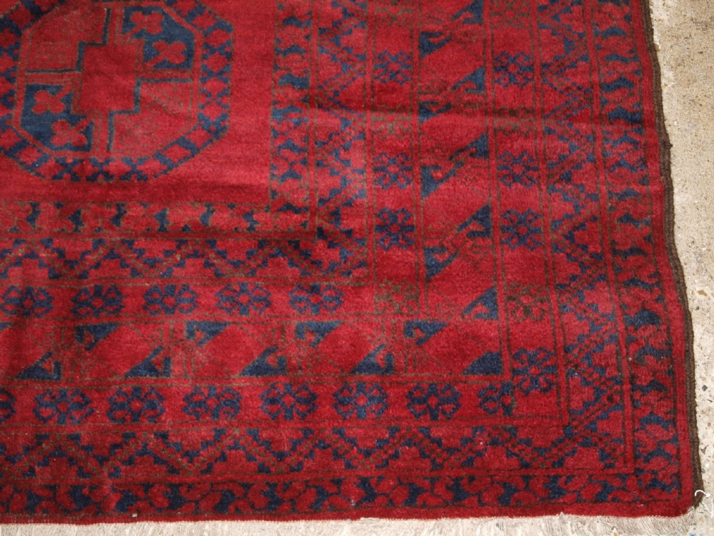 ANTIQUE AFGHAN VILLAGE CARPET, ERSARI WEAVERS, GREAT COLOUR, CIRCA 1900/20. View IX