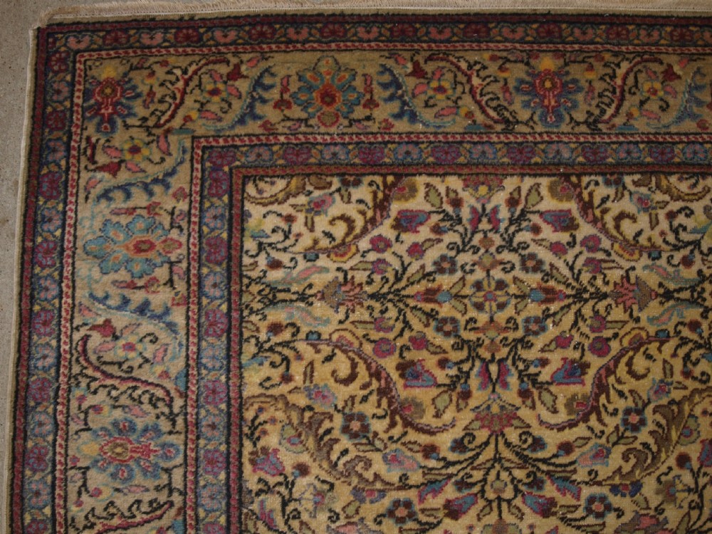 OLD TURKISH KAYSERI CARPET, ALL OVER FLORAL DESIGN, SOFT COLOURS, GOOD CONDITION, CIRCA 1920. View II
