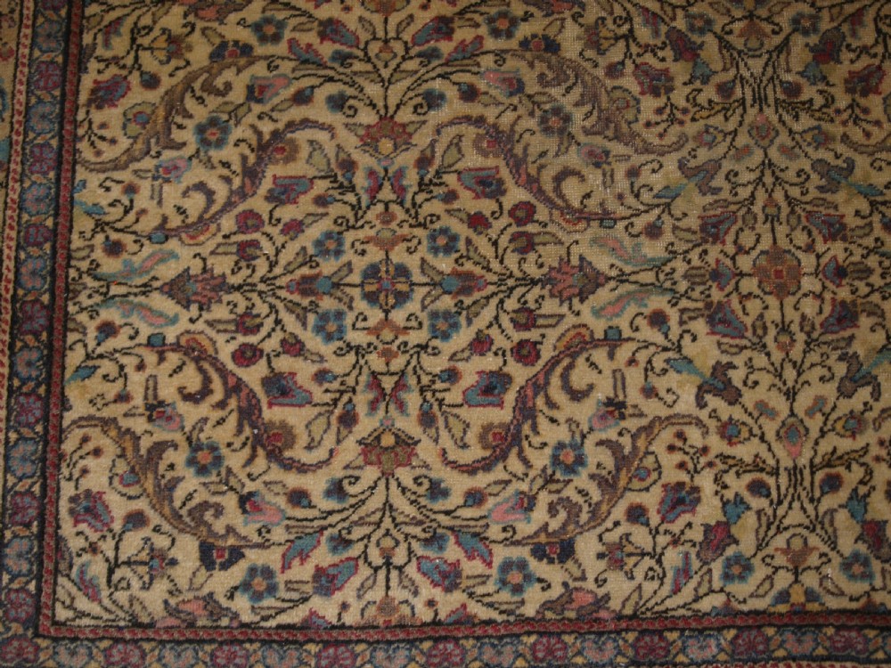 OLD TURKISH KAYSERI CARPET, ALL OVER FLORAL DESIGN, SOFT COLOURS, GOOD CONDITION, CIRCA 1920. View VII