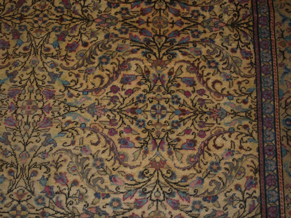 OLD TURKISH KAYSERI CARPET, ALL OVER FLORAL DESIGN, SOFT COLOURS, GOOD CONDITION, CIRCA 1920. View VIII