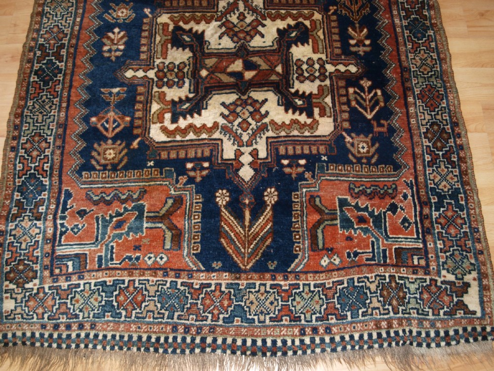 ANTIQUE RUG BY THE LURI TRIBE, SMALL TRIBAL RUG, CIRCA 1900. View VI
