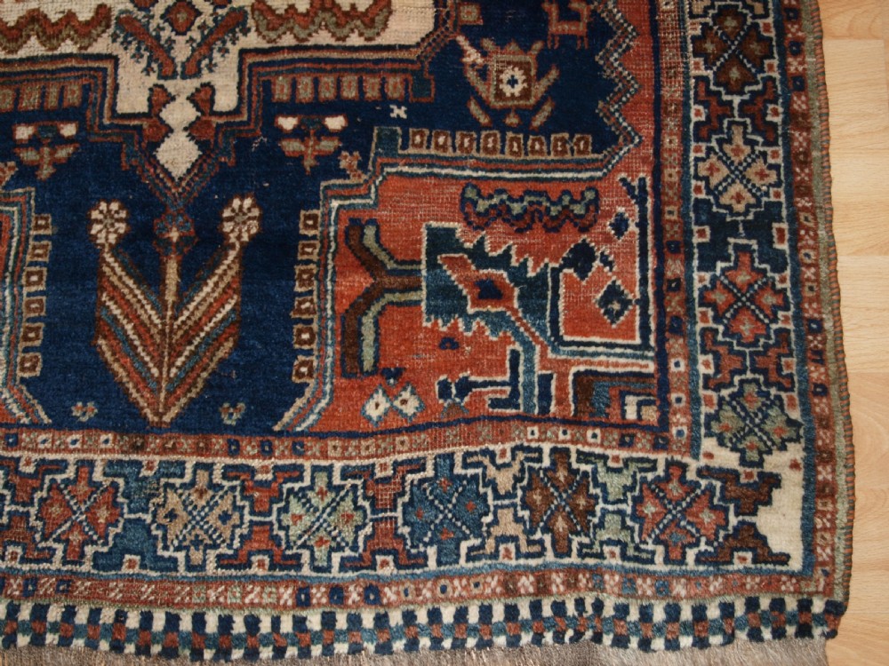 ANTIQUE RUG BY THE LURI TRIBE, SMALL TRIBAL RUG, CIRCA 1900. View VII
