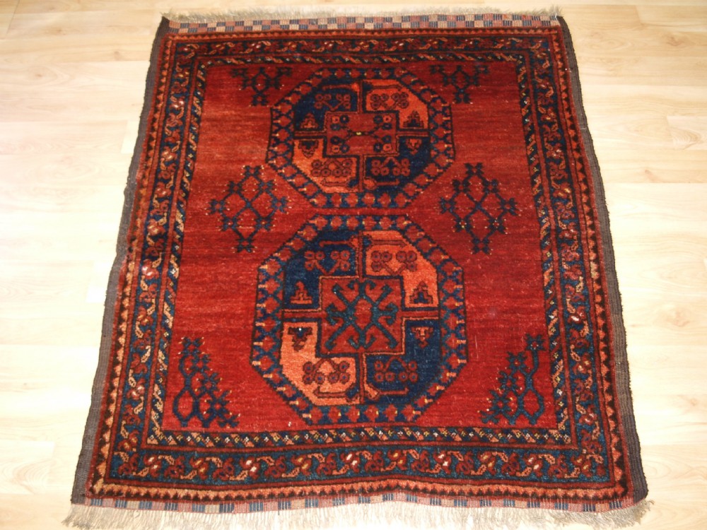 ANTIQUE ERSARI TURKMEN OF SCARCE SMALL SIZE, GREAT COLOUR AND CONDITION, CIRCA 1900.