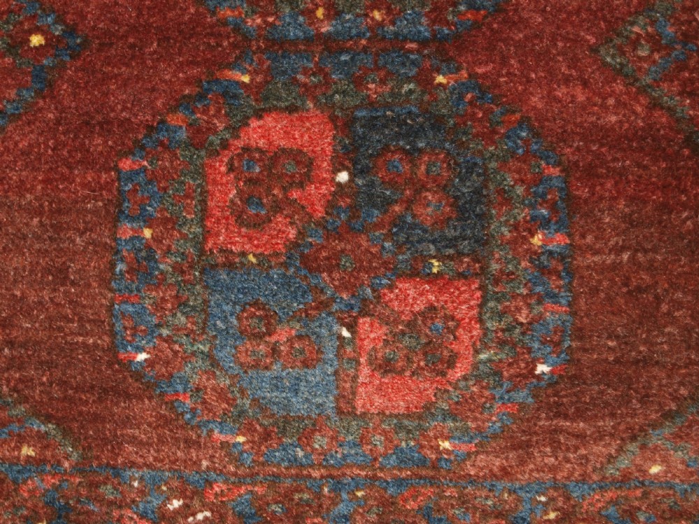 ANTIQUE ERSARI TURKMEN RUG OF SMALL SIZE, EARTH COLOURS, CIRCA 1900. View VI