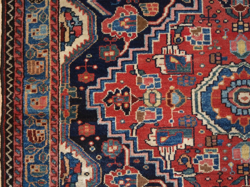 ANTIQUE NORTH WEST PERSIAN JOZAN VILLAGE RUG, SUPERB CONDITION, CIRCA 1920. View VII