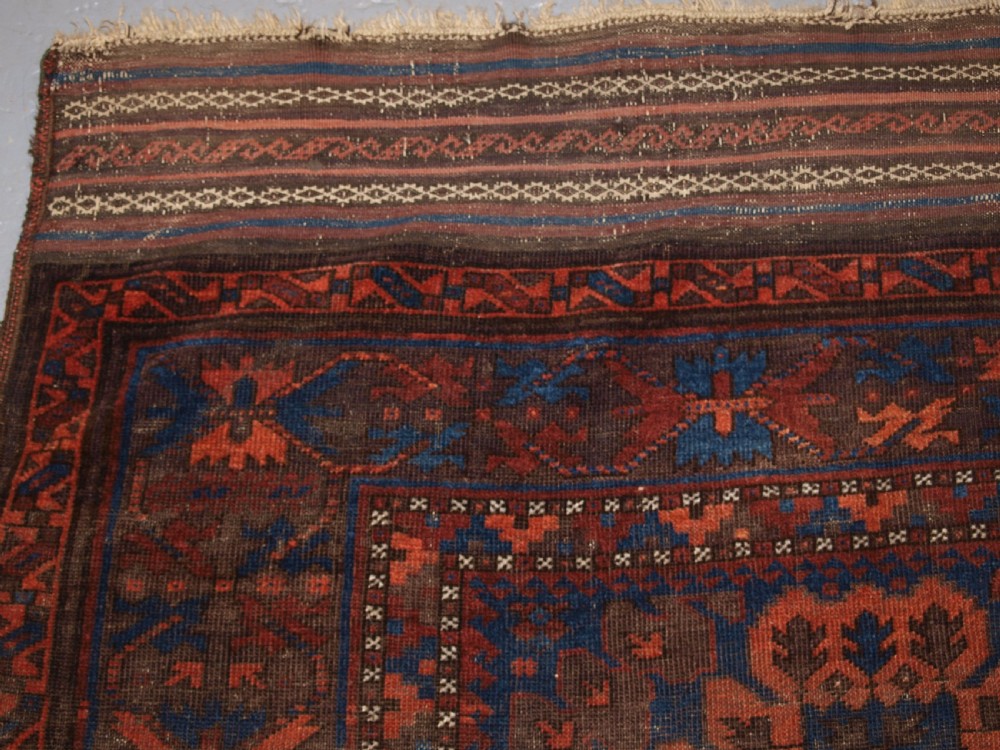 ANTIQUE TIMURI BALUCH MAIN CARPET, SUPERB COLOUR, 2ND HALF 19TH CENTURY. View III