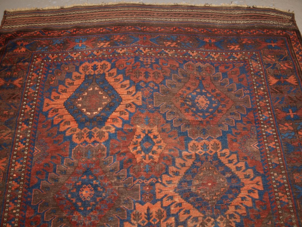 ANTIQUE TIMURI BALUCH MAIN CARPET, SUPERB COLOUR, 2ND HALF 19TH CENTURY. View IV