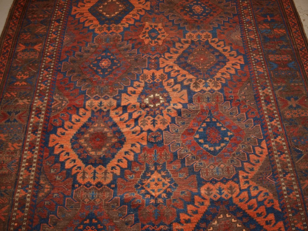 ANTIQUE TIMURI BALUCH MAIN CARPET, SUPERB COLOUR, 2ND HALF 19TH CENTURY. View V
