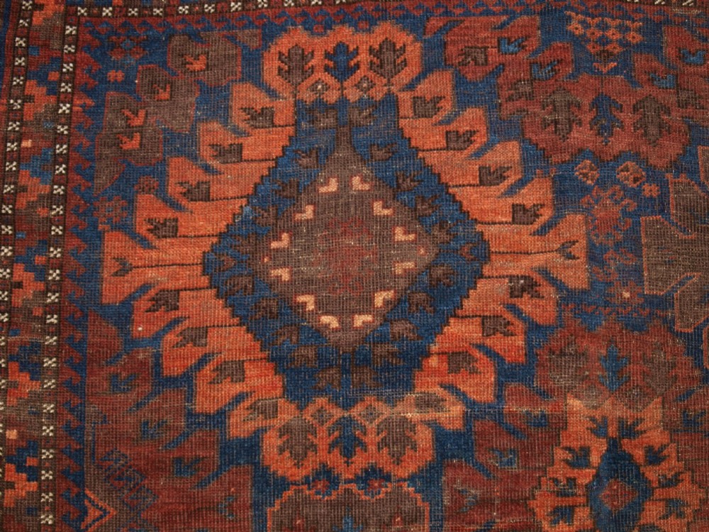 ANTIQUE TIMURI BALUCH MAIN CARPET, SUPERB COLOUR, 2ND HALF 19TH CENTURY. View VII