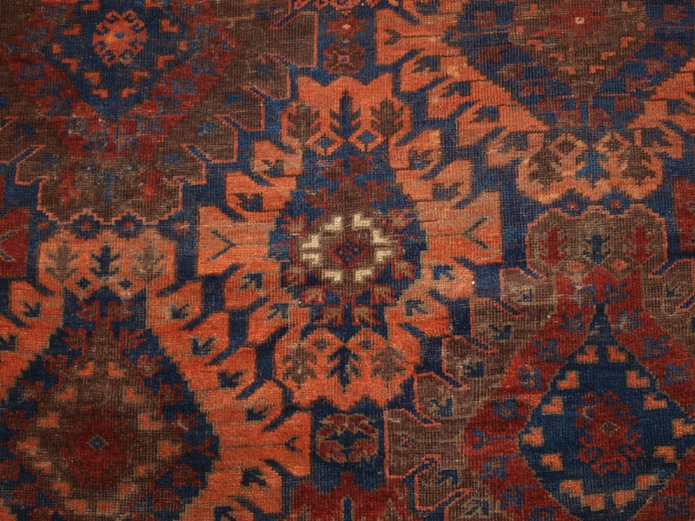 ANTIQUE TIMURI BALUCH MAIN CARPET, SUPERB COLOUR, 2ND HALF 19TH CENTURY. View VIII