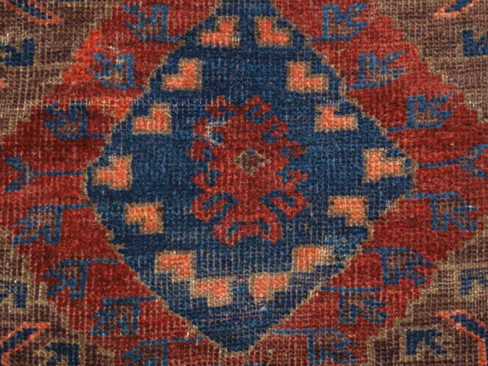 ANTIQUE TIMURI BALUCH MAIN CARPET, SUPERB COLOUR, 2ND HALF 19TH CENTURY. View XIV