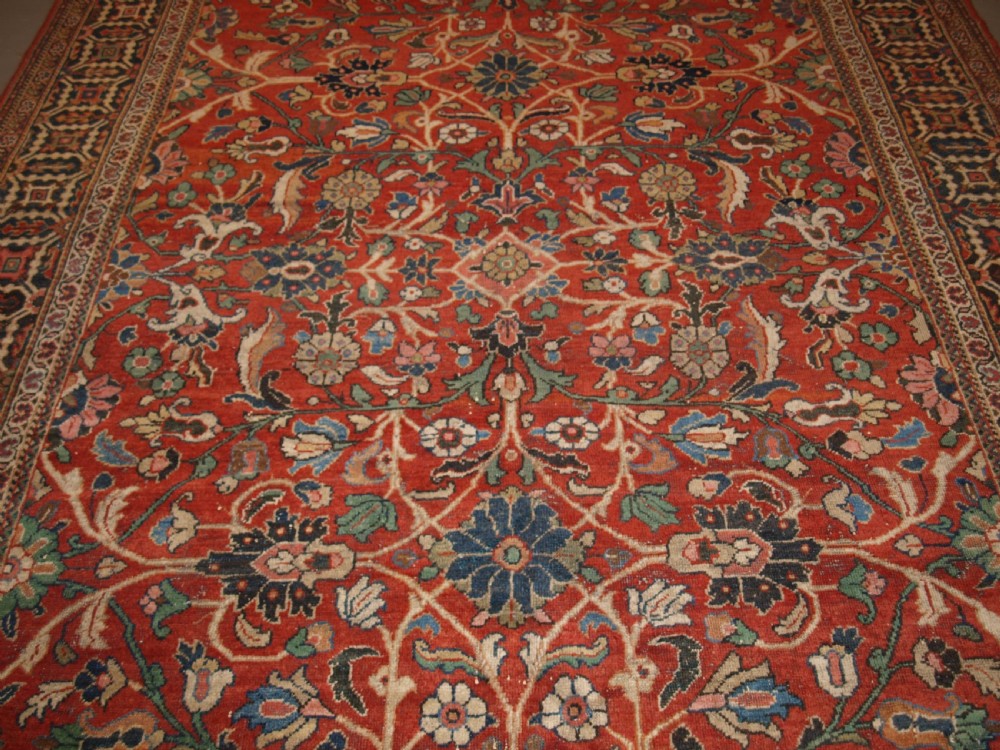 ANTIQUE PERSIAN MAHAL CARPET, ALL OVER DESIGN, COUNTRY HOUSE CARPET, CIRCA 1900. View IV