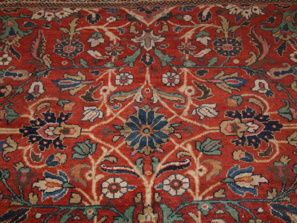 ANTIQUE PERSIAN MAHAL CARPET, ALL OVER DESIGN, COUNTRY HOUSE CARPET, CIRCA 1900. View VIII