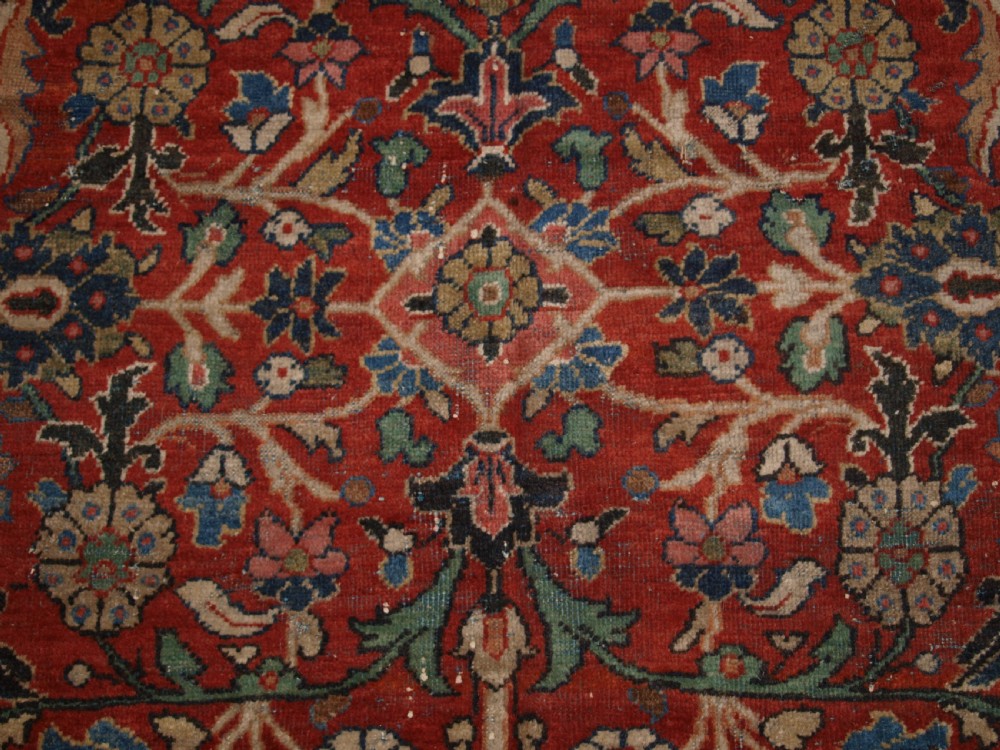 ANTIQUE PERSIAN MAHAL CARPET, ALL OVER DESIGN, COUNTRY HOUSE CARPET, CIRCA 1900. View IX