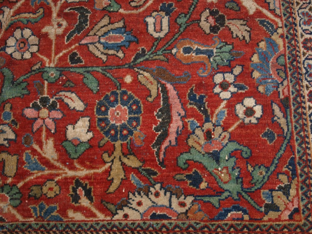 ANTIQUE PERSIAN MAHAL CARPET, ALL OVER DESIGN, COUNTRY HOUSE CARPET, CIRCA 1900. View X
