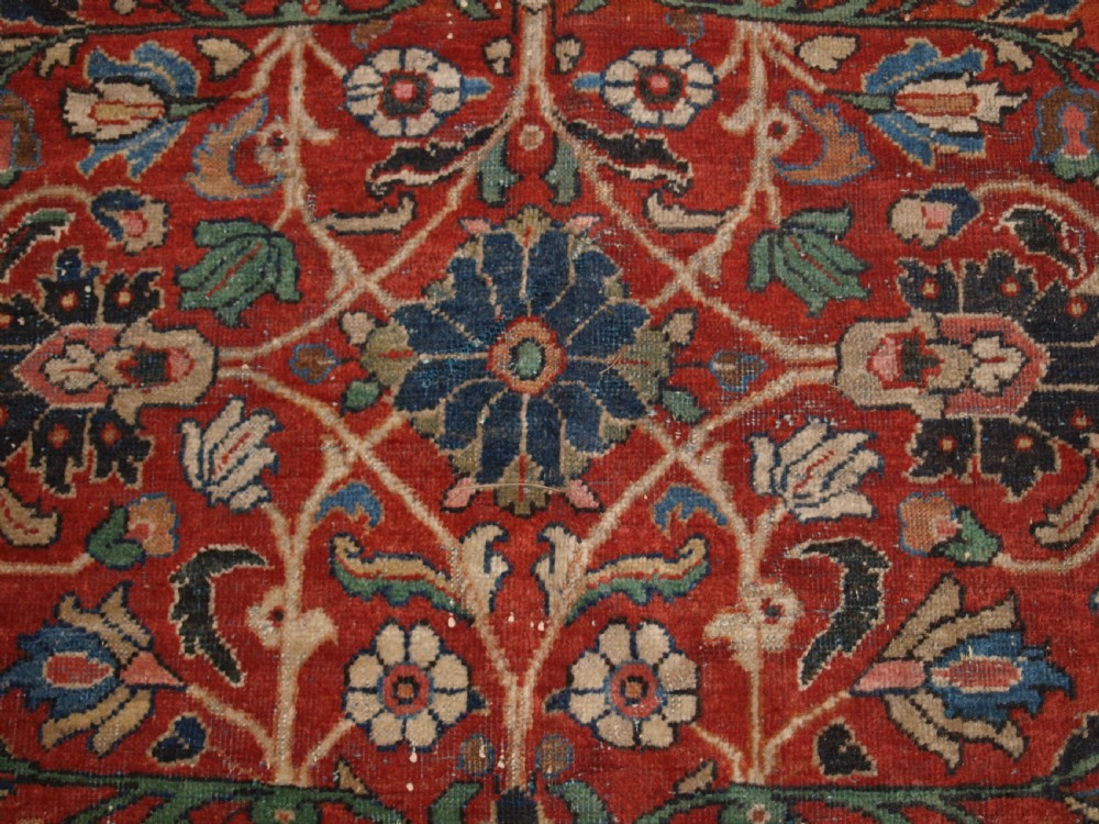 ANTIQUE PERSIAN MAHAL CARPET, ALL OVER DESIGN, COUNTRY HOUSE CARPET, CIRCA 1900. View XI