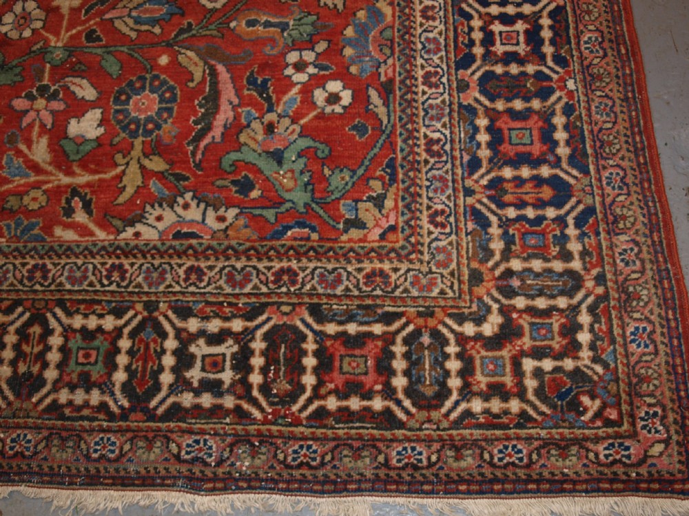 ANTIQUE PERSIAN MAHAL CARPET, ALL OVER DESIGN, COUNTRY HOUSE CARPET, CIRCA 1900. View XII