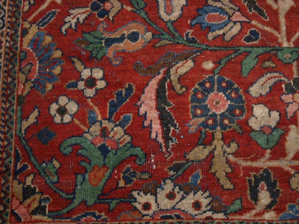 ANTIQUE PERSIAN MAHAL CARPET, ALL OVER DESIGN, COUNTRY HOUSE CARPET, CIRCA 1900. View XV