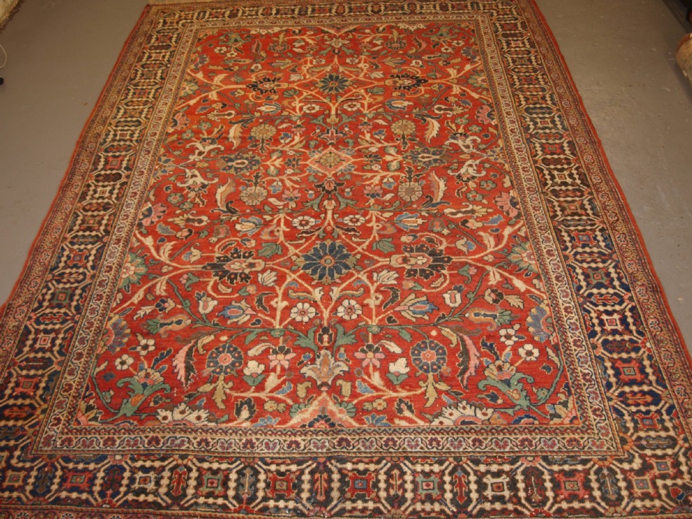 ANTIQUE PERSIAN MAHAL CARPET, ALL OVER DESIGN, COUNTRY HOUSE CARPET, CIRCA 1900. View XVI