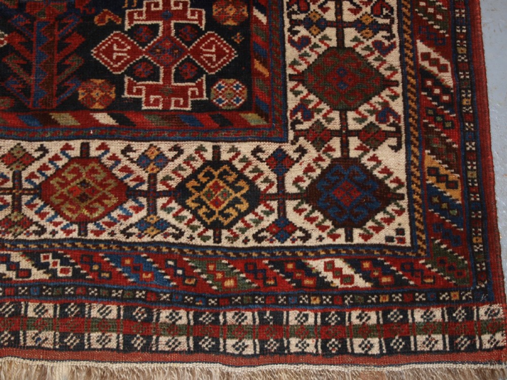 ANTIQUE TRIBAL QASHQAI CARPET, OUTSTANDING EXAMPLE, CIRCA 1880. View XVI