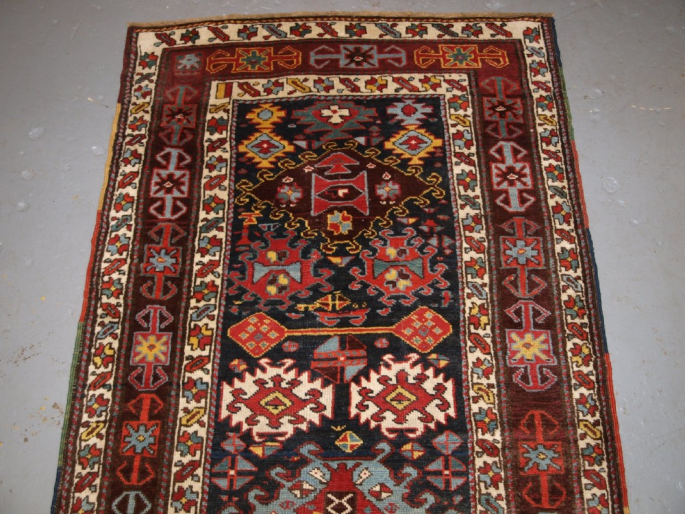 ANTIQUE KURDISH RUNNER, EXCELLENT DESIGN AND SUPERB COLOUR. CIRCA 1890. View III