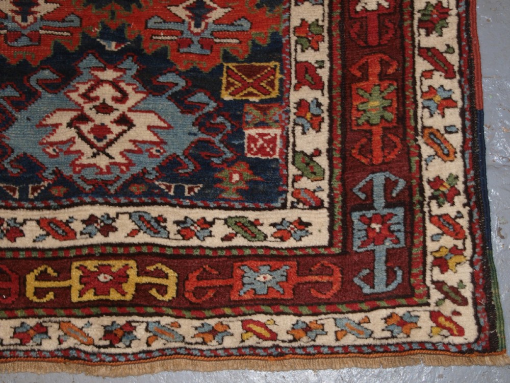 ANTIQUE KURDISH RUNNER, EXCELLENT DESIGN AND SUPERB COLOUR. CIRCA 1890. View XI