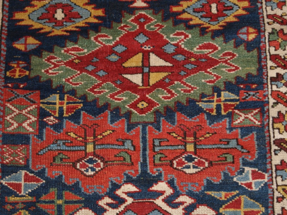 ANTIQUE KURDISH RUNNER, EXCELLENT DESIGN AND SUPERB COLOUR. CIRCA 1890. View XII