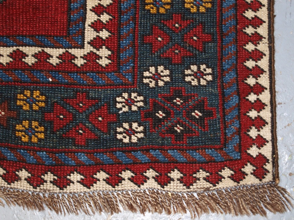 ANTIQUE NORTH PERSIAN KELARDASHT RUNNER, SUPERB COLOUR, CIRCA 1920. View IX
