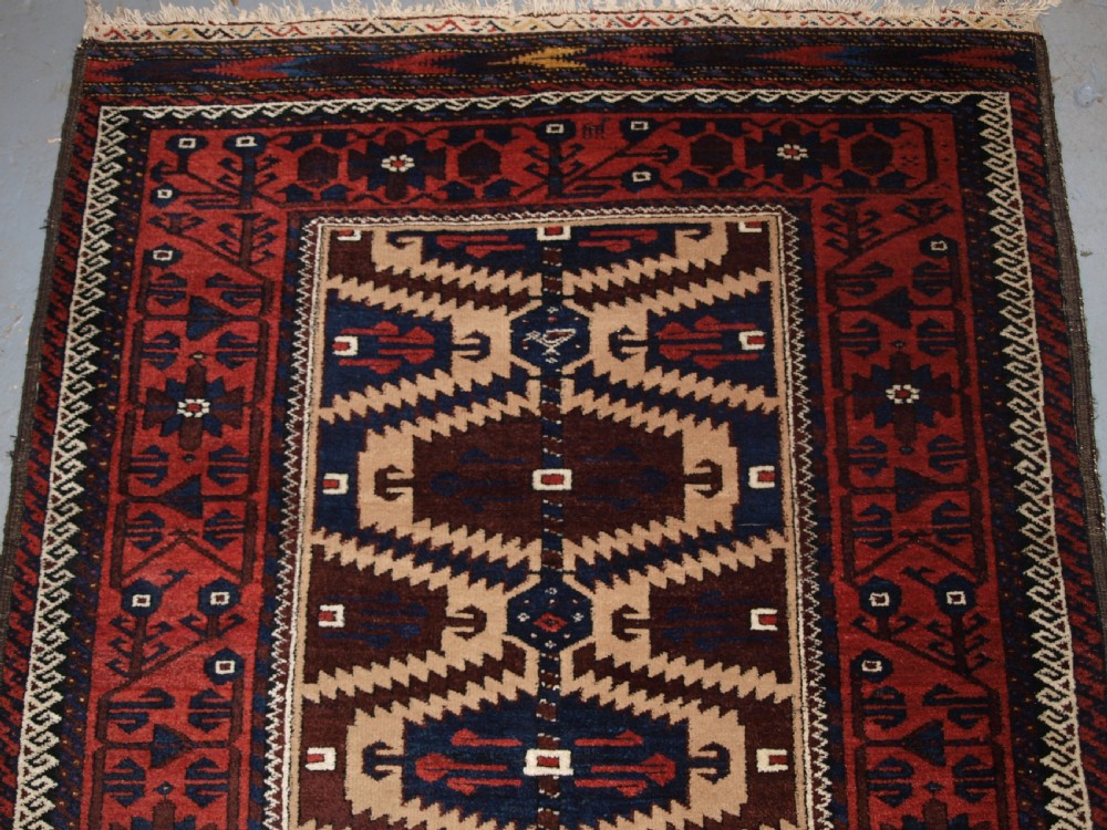 ANTIQUE BALUCH RUG, KHORASSAN REGION, NORTH EAST PERSIA, LATE 19TH CENTURY. View IV
