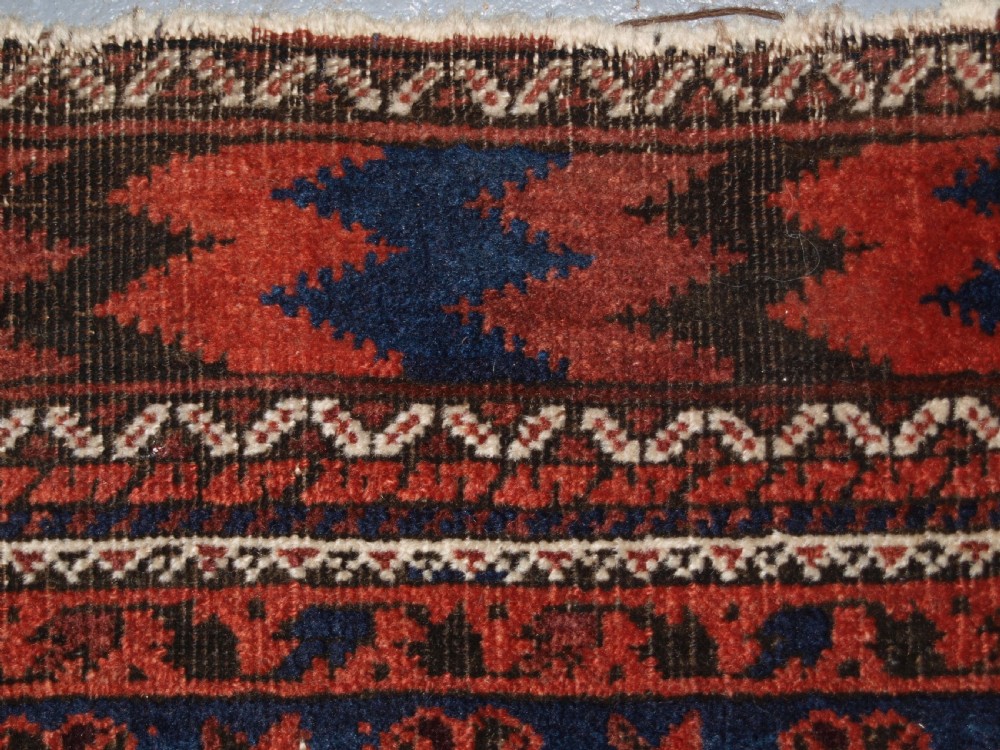 ANTIQUE BALUCH RUG, KHORASSAN REGION, NORTH EAST PERSIA, SNOWFLAKE DESIGN, CIRCA 1880. View IX