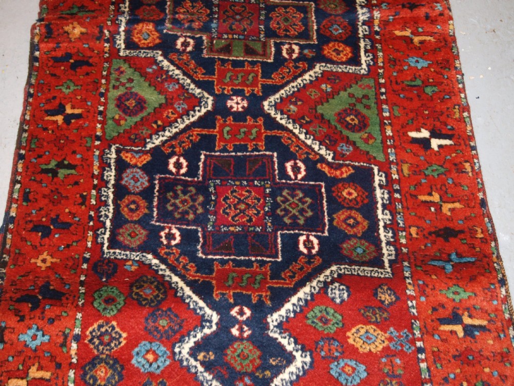ANTIQUE EASTERN TURKISH YURUK LONG RUG, SUPERB COLOUR, CIRCA 1900. View III