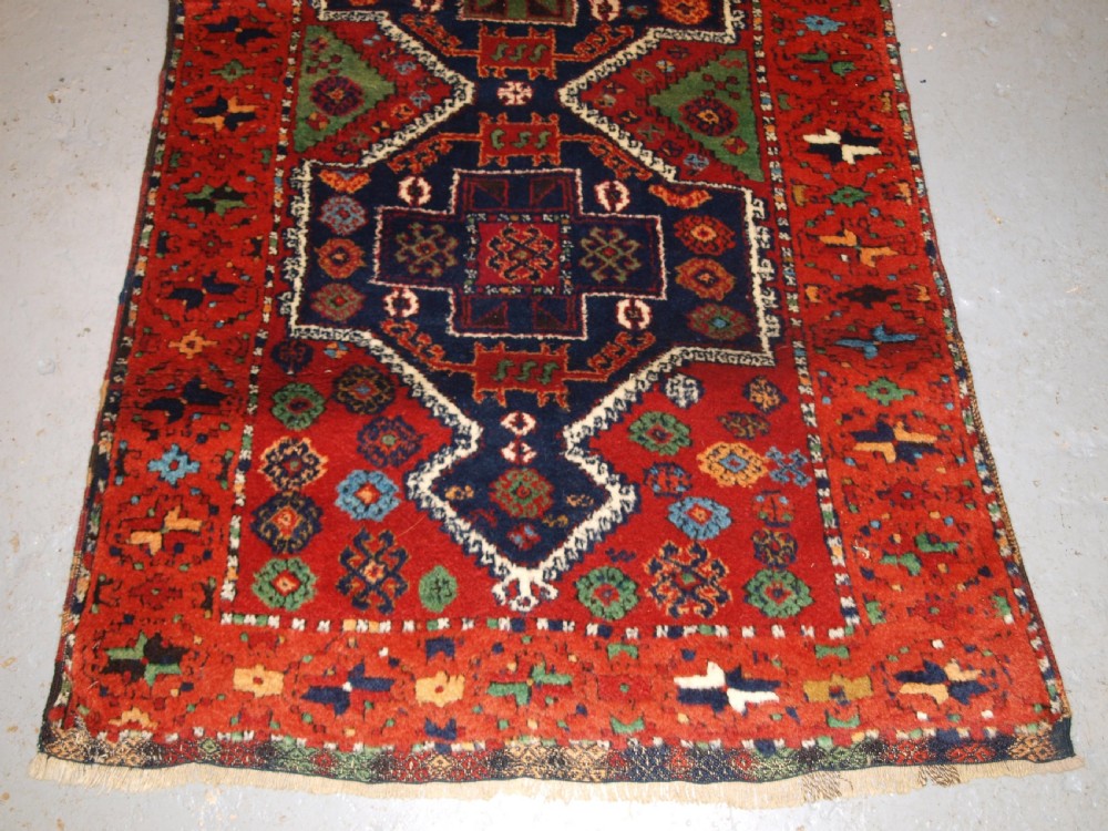 ANTIQUE EASTERN TURKISH YURUK LONG RUG, SUPERB COLOUR, CIRCA 1900. View IV