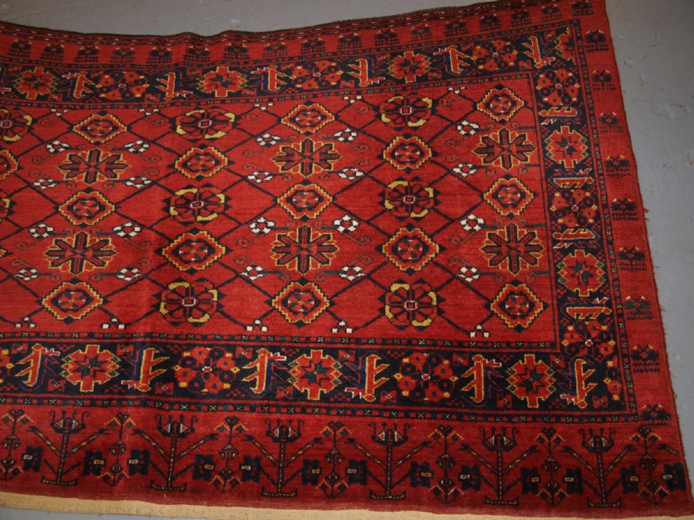 ANTIQUE BESHIR TURKMEN CHUVAL CAMEL BAG OF LARGE SIZE, CIRCA 1900. View II
