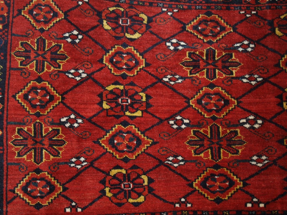 ANTIQUE BESHIR TURKMEN CHUVAL CAMEL BAG OF LARGE SIZE, CIRCA 1900. View III