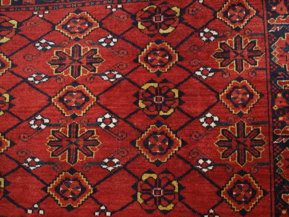 ANTIQUE BESHIR TURKMEN CHUVAL CAMEL BAG OF LARGE SIZE, CIRCA 1900. View VI