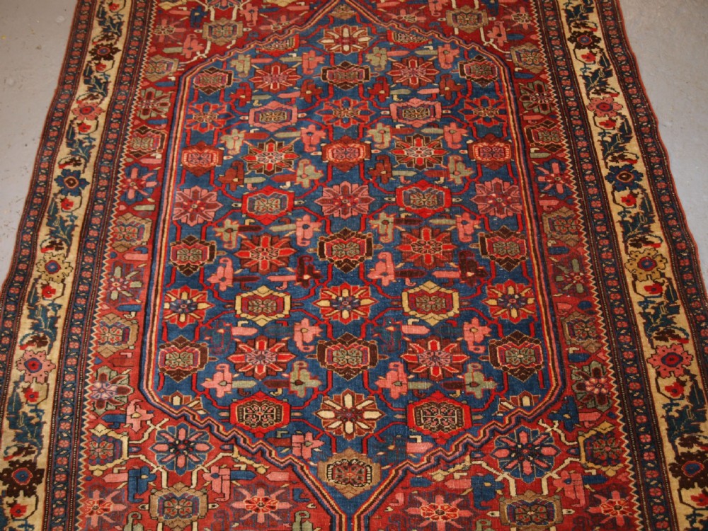ANTIQUE BIJAR RUG WITH MINA KHANI DESIGN, WONDERFULCOLOURS, CIRCA 1880. View IV