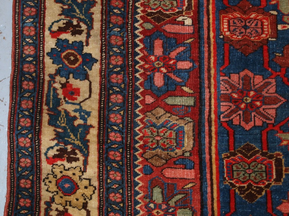 ANTIQUE BIJAR RUG WITH MINA KHANI DESIGN, WONDERFULCOLOURS, CIRCA 1880. View V